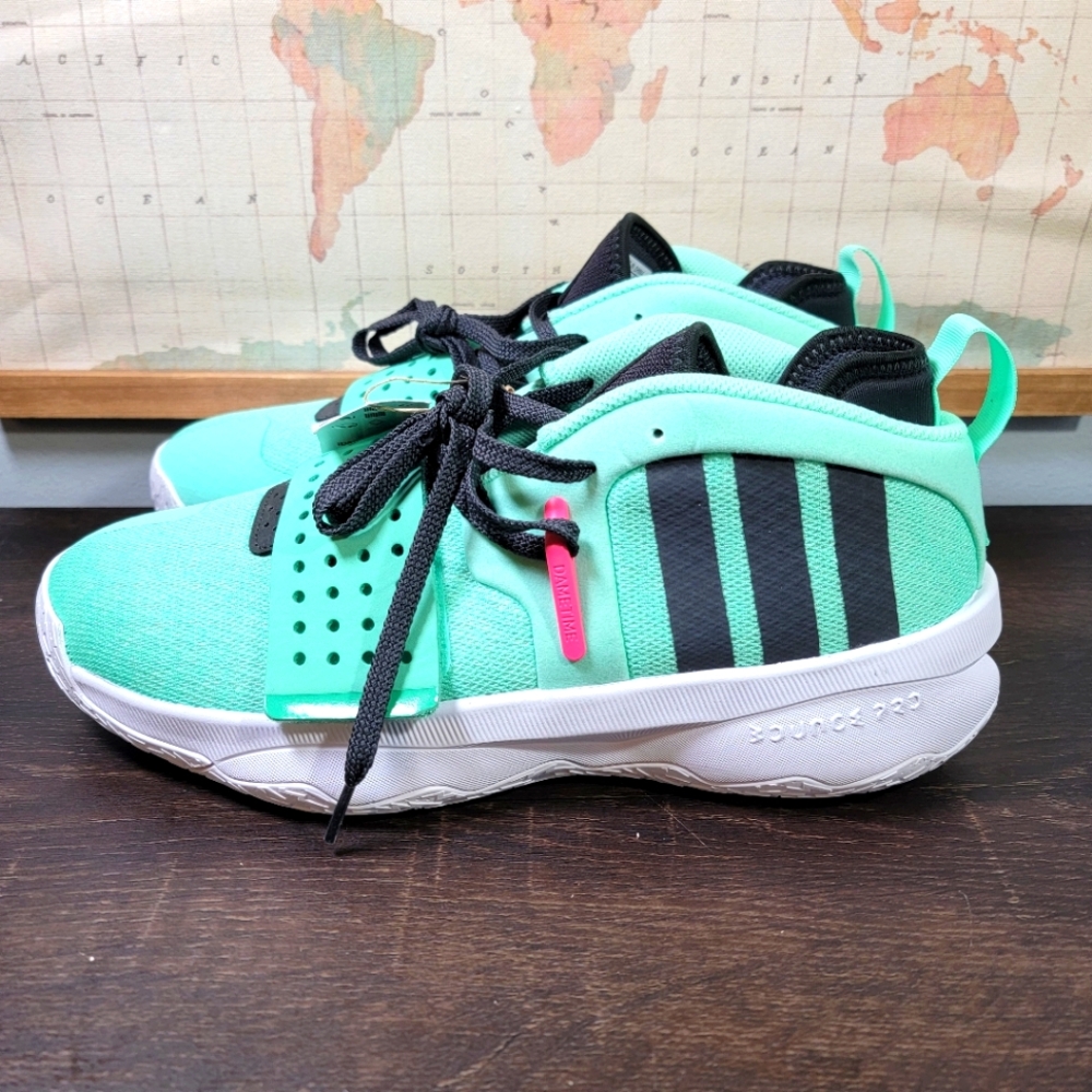 BRAND NEW Adidas Dame 8 EXTPLY Pulse Mint Men's Size 10.5
